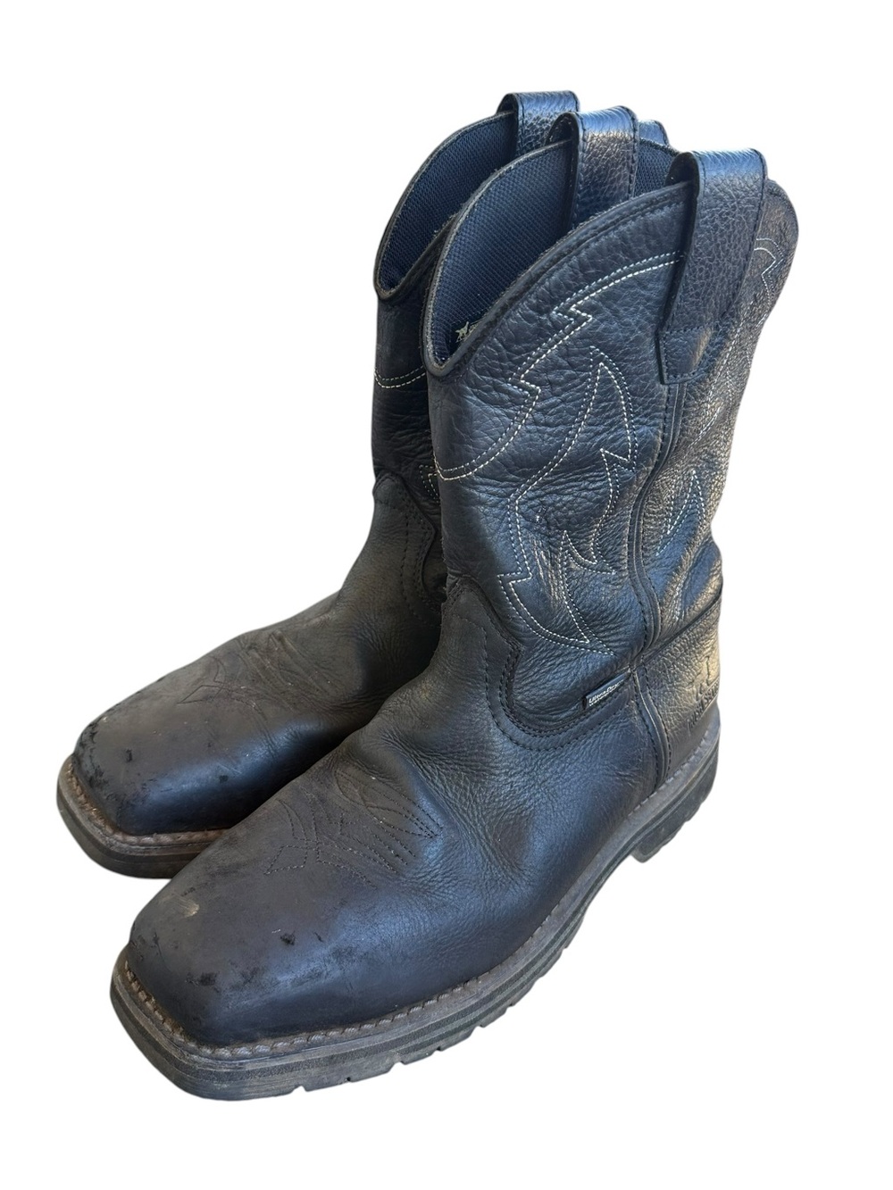 Irish Setter pull on work boots steel toe cowboy style square toe men’s 8.5 EE